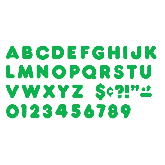 Green 4" Casual Uppercase Ready Letters&reg;, 6 Packs {2}