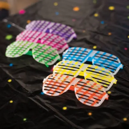 Adults Bright Color Glow-in-the-Dark Shutter Glasses 12 Pieces {5}