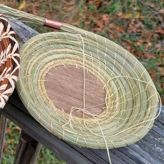 5 Pack Longer Pine Needle Coiling Tool, Gauge for Basket Making, Copper Pine Needle Gauge Guide for Basket Making Weaving(Copper) Brass {5}