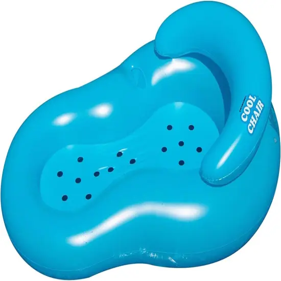 Pool Central Inflatable Cool Chair Swimming Pool Lounger Float - 60.5" - Blue {1}