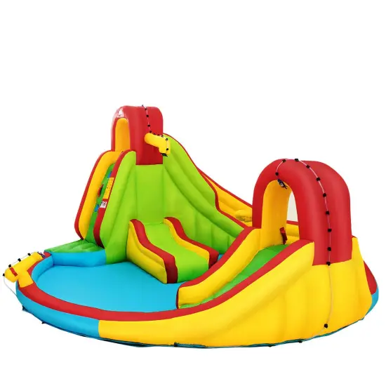 Kids Gift Inflatable Water Slide Bounce Park with 480 W Blower {2}