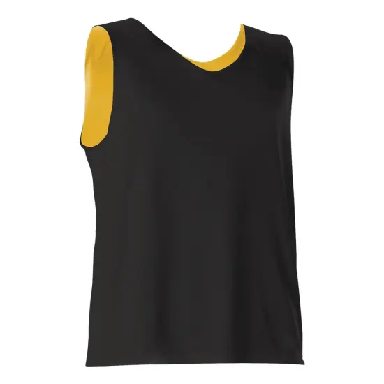 Alleson Athletic&reg; Youth Reversible Tank Black/ white {3}