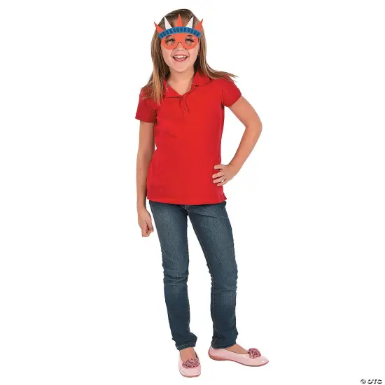 6 3/4" x 4 3/4" Patriotic Red, White & Blue Glasses Craft Kit - Makes 12 {5}