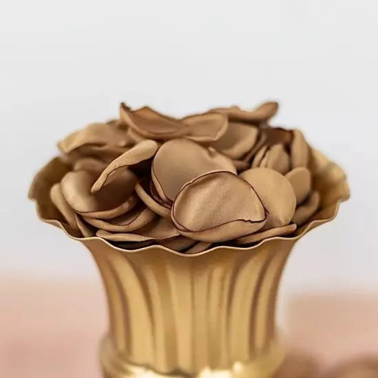 400 GOLD Silk Rose Petals Matte Artificial Flowers Table CONFETTI {1}
