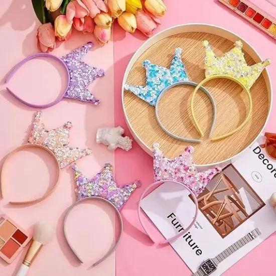 12 Sequin Crown Headband {2}
