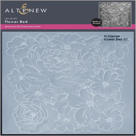 Flower Bed 3D Embossing Folder {1}