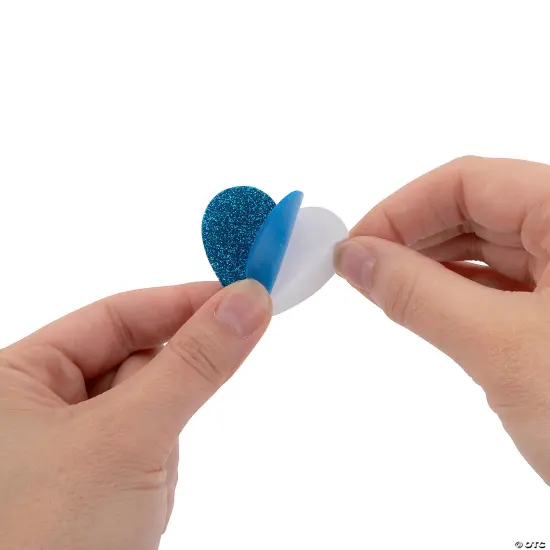 Patriotic God Bless America Heart-Shaped Handprint Sign Craft Kit - Makes 12 {3}