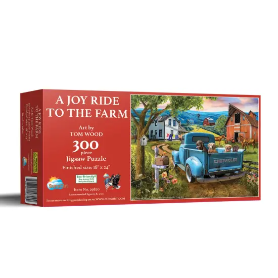 Sunsout A Joy Ride to the Farm 300 pc Jigsaw Puzzle 29820 {3}