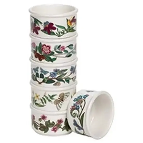 Portmeirion Botanic Garden 5-Ounce Fine Porcelain Stackable Ramekins, Set of 6 {3}