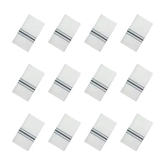 12 Pack Bistro Napkins Gray {5}