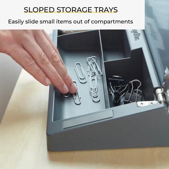 Keyboard Write and Store, Desk Organizer Grey {6}