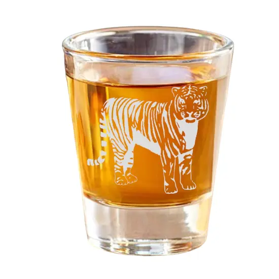 2oz Tiger Shot Glass - Wild Life {1}