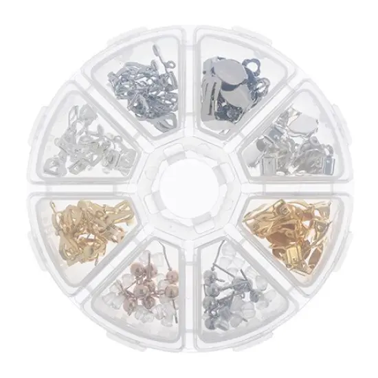 John Bead 8-Slot Earring Mix Jewelry Findings Kit Assortment, 80pcs {2}