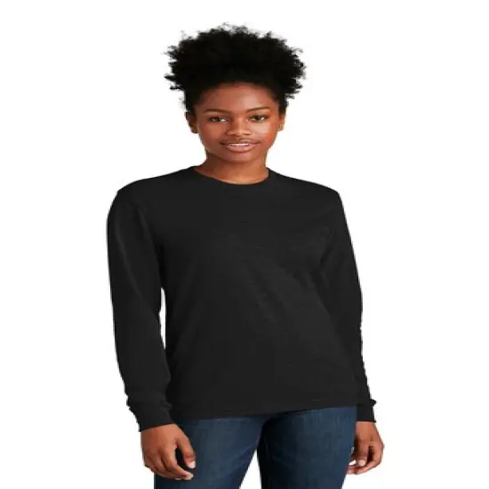 Next Level&reg; Unisex CVC Crewneck Long Sleeve Tee Charcoal {7}