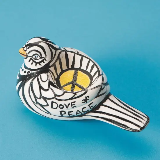 Color-Me&trade; Ceramic Bisque Bird Tea Light Candle Holder (Pack of 12) {4}