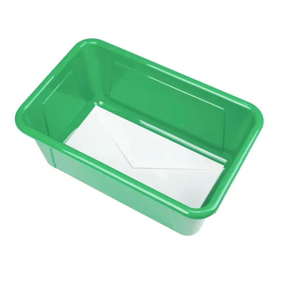 Small Cubby Bin, Green, Pack of 5 {3}