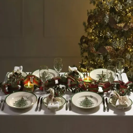 Spode Christmas Tree 6 Inch BPA-Free Melamine Bowls, Set of 4 {2}