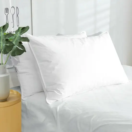 Kitcheniva 2 Pack White Goose Down Feather Bed Pillows {3}