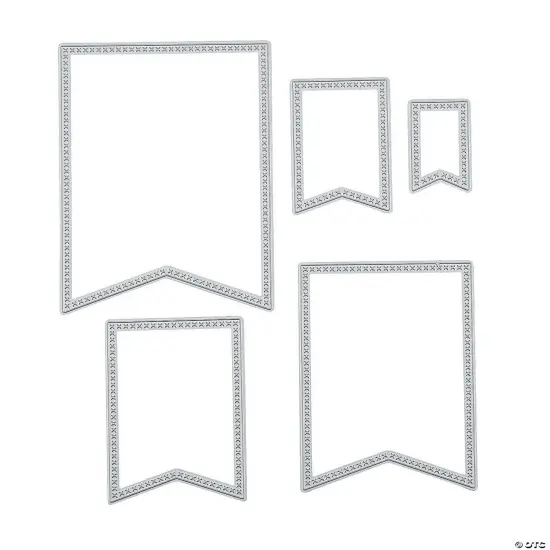 Pennant Cutting Dies - 5 Pc. {1}