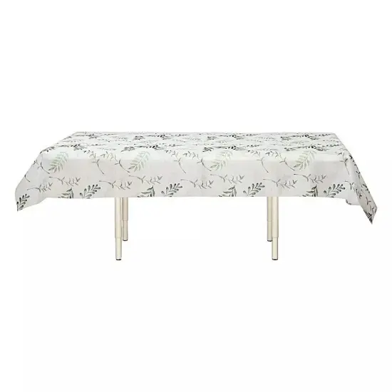 Rectangular Tablecloth with Olive Leaves Print {1}