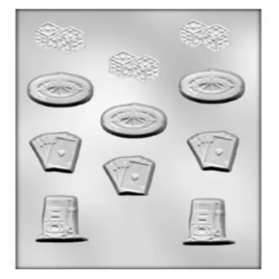 CK Products Gambling Cards Dice Assortment Chocolate Mold {2}