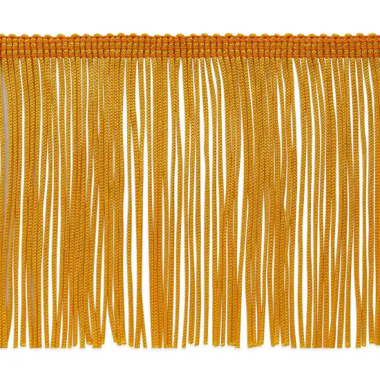 5 Yards of 4" Chainette Fringe Trim | 5 yard cut Yellow Gold {1}