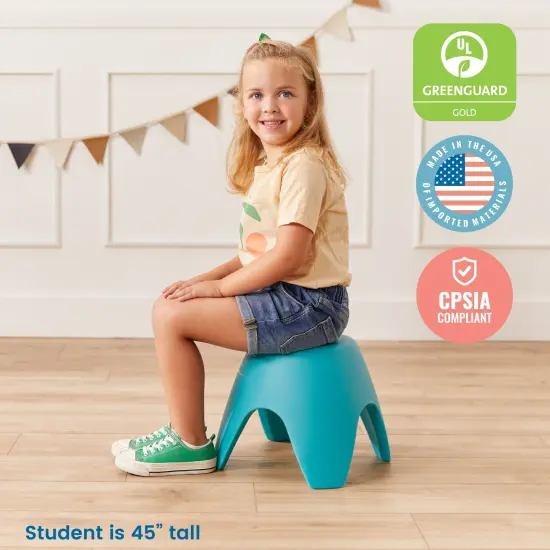 Ayana Stool Set, Flexible Seating, 4-Pack Turquoise {6}