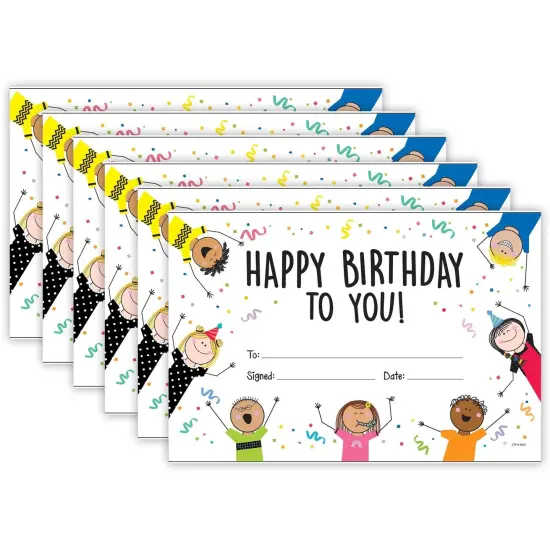 (6 Pk) Happy Birthday Awards {1}
