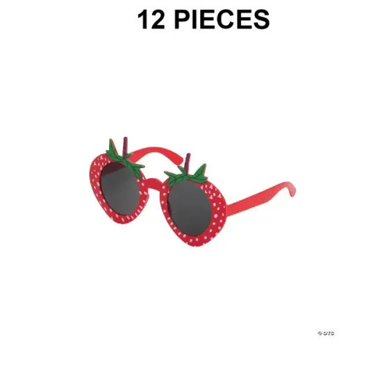 Strawberry Sunglasses Adorable and Fun for Any Occasion 12 Pc. {1}