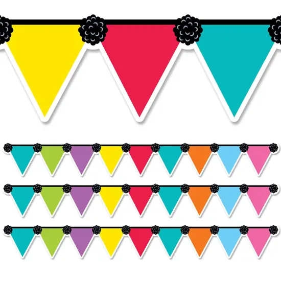 Pennant Party EZ Border, 48 Feet, 3 Packs {1}