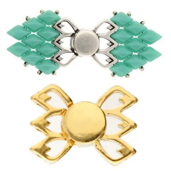 Fylakopi III, Gemduo Magnetic Clasp 24K Gold Plate, 1 piece {2}