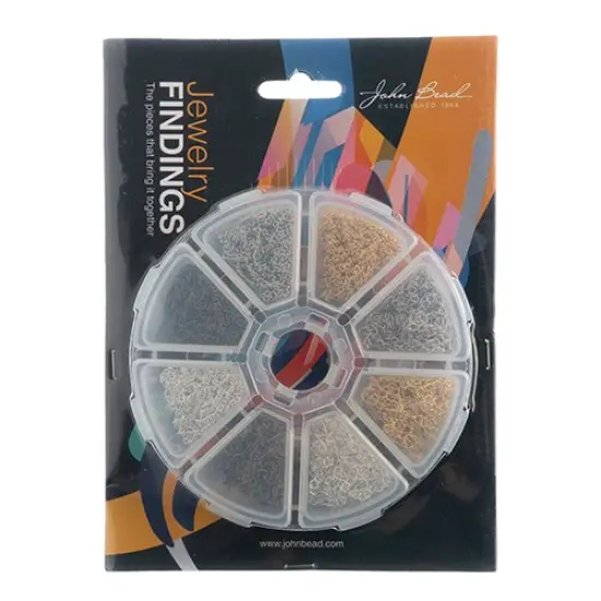 John Bead 8-Slot 2m Chains Jewelry Findings Kit Assortment {3}