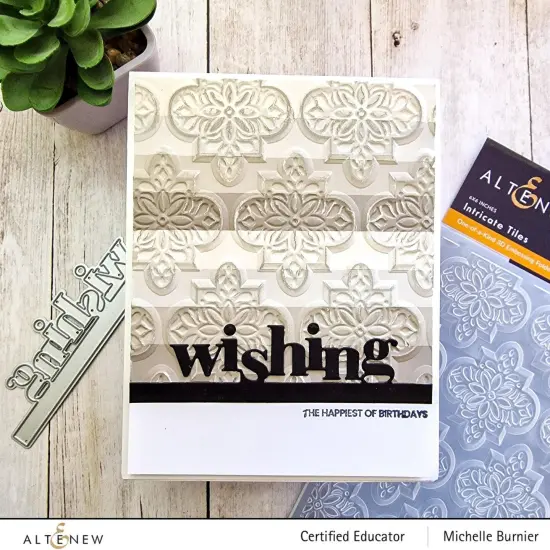 Intricate Tiles 3D Embossing Folder {5}