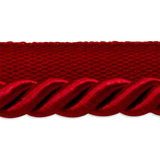 10 yards of Hilda 3/8" TwistedLip Cord Trim | 10 yard cut Red {1}