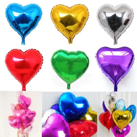 6 PCS Love Heart Helium Balloons {1}