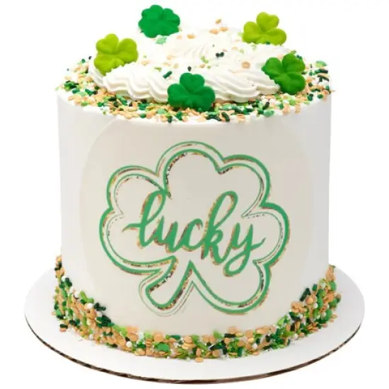 Lucky Clover St. Patrick's Day Edible Cake or Cookie Image PhotoCake&reg; {2}