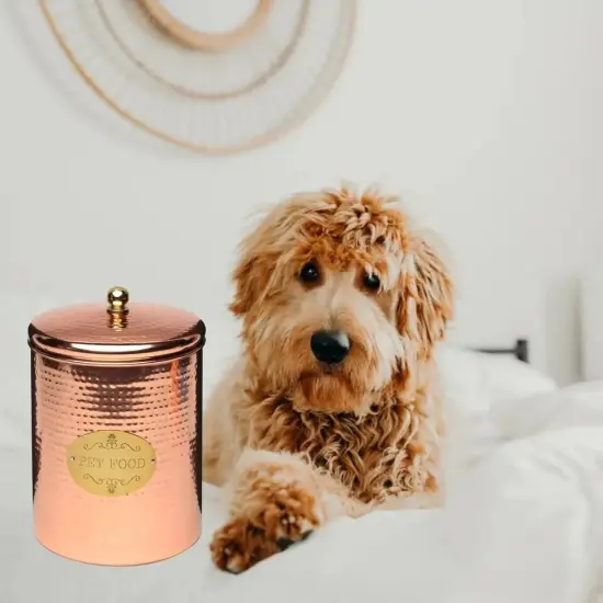 Amici Pet Copper Spaniel Treats Canister 104 Ounce Capacity (Large) {3}
