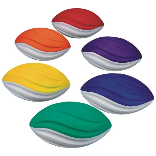 Spectrum&trade; 5" Spiral Foam Football Set (Set of 6) {1}
