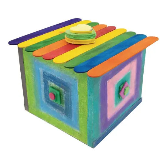 Square Artist Pastels, 24 Assorted Colors, 6 Each, 2-3/8" x 3/8" x 3/8", 144 Pieces {3}