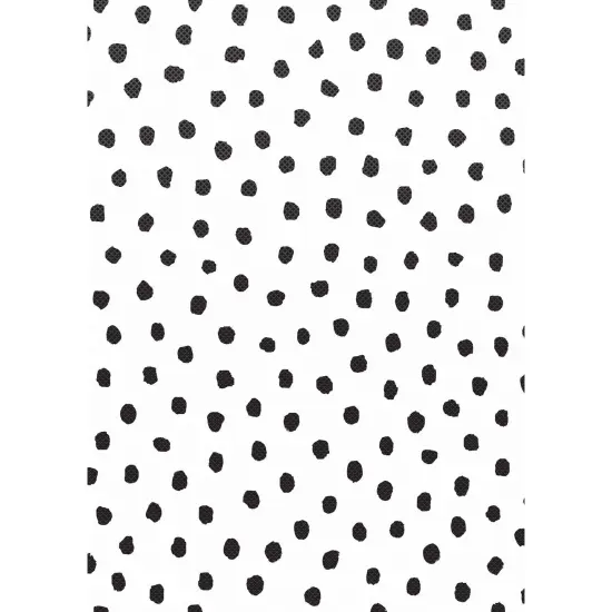 Black Painted Dots on White Better Than Paper Bulletin Board Roll, 4' x 12', Pack of 4 {2}