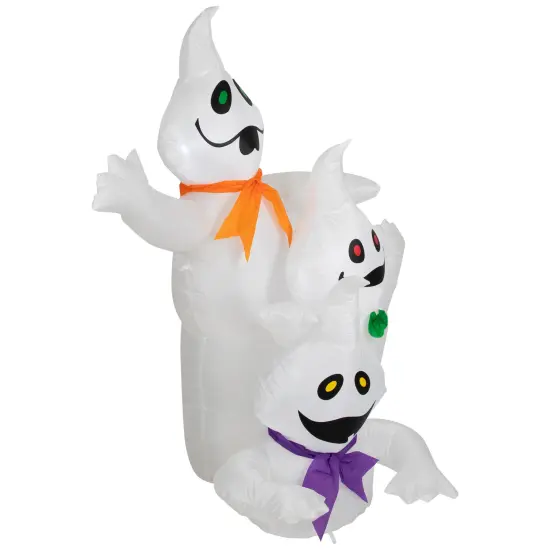 Northlight LED Lighted Ghost Trio Inflatable Outdoor Halloween Decoration - 3.5'- Warm White Lights {5}