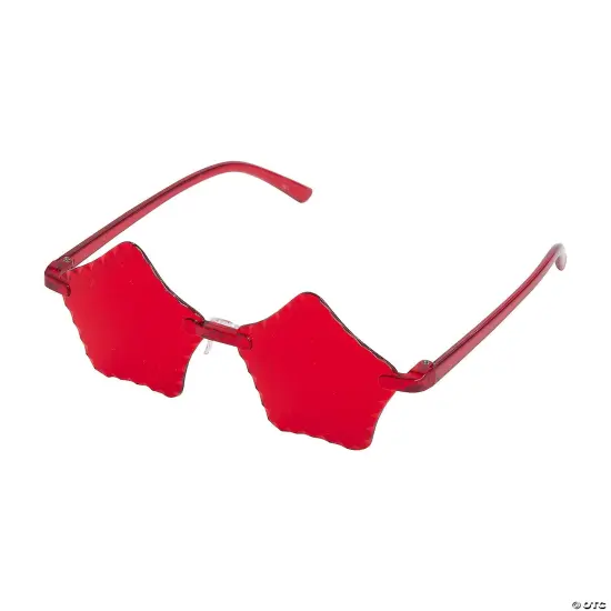 Kids Red Rimless Star Sunglasses &ndash; 12 Pc. {2}