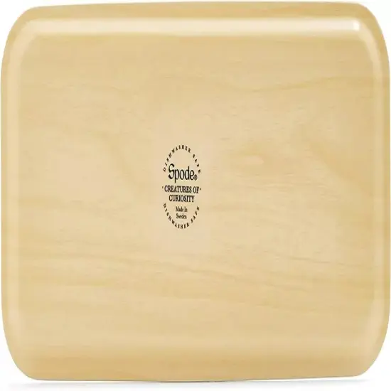 Spode Creatures of Curiosity Rectangular Birch Serving Tray (Dark Floral) {4}