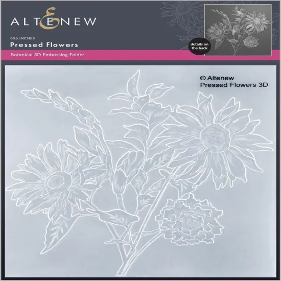 Pressed Flowers 3D Embossing Folder {1}