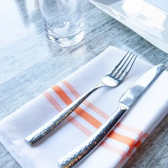12 Pack Bistro Napkins Orange {4}