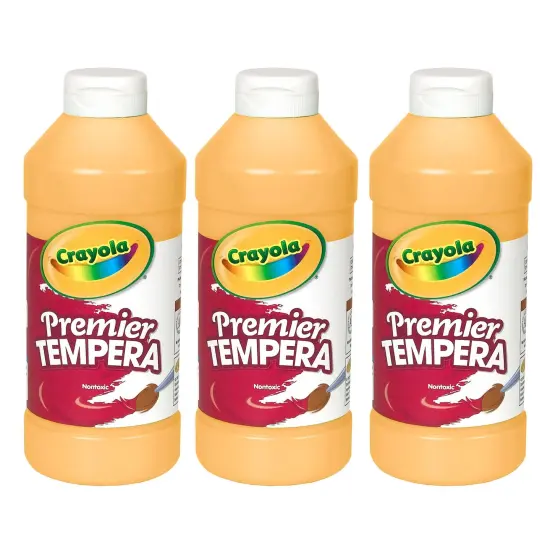 Premier Tempera Paint, 16 oz, Peach, Pack of 3 {1}
