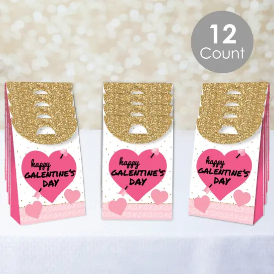 Big Dot of Happiness Be My Galentine - Galentine's & Valentine's Day Gift Favor Bags - Party Goodie Boxes - Set of 12 {3}