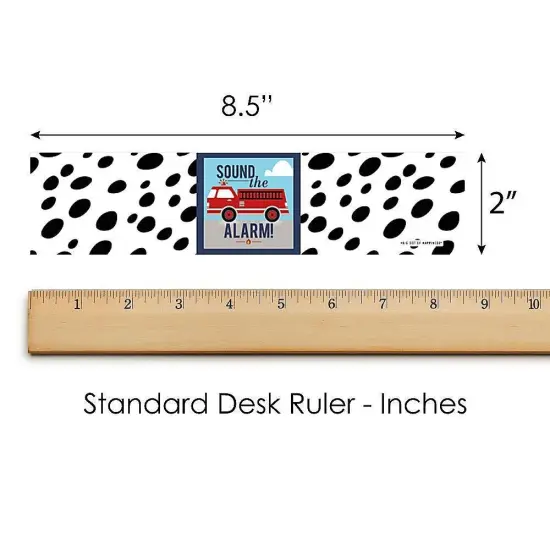 Big Dot of Happiness Fired Up Fire Truck - Firefighter Firetruck Baby Shower or Birthday Party Water Bottle Sticker Labels - Set of 20 {6}