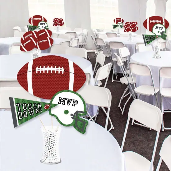 Big Dot of Happiness End Zone - Football - Baby Shower or Birthday Party Centerpiece Sticks - Showstopper Table Toppers - 35 Pieces {3}