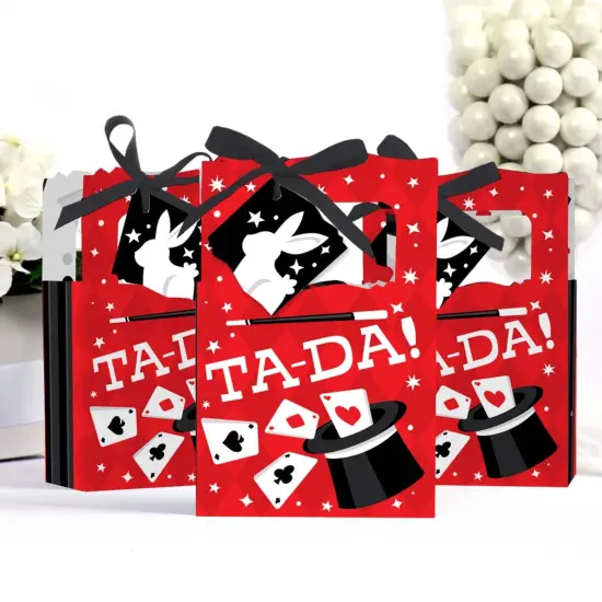 Big Dot of Happiness Ta-Da, Magic Show - Magical Birthday Party Favor Boxes - Set of 12 {4}